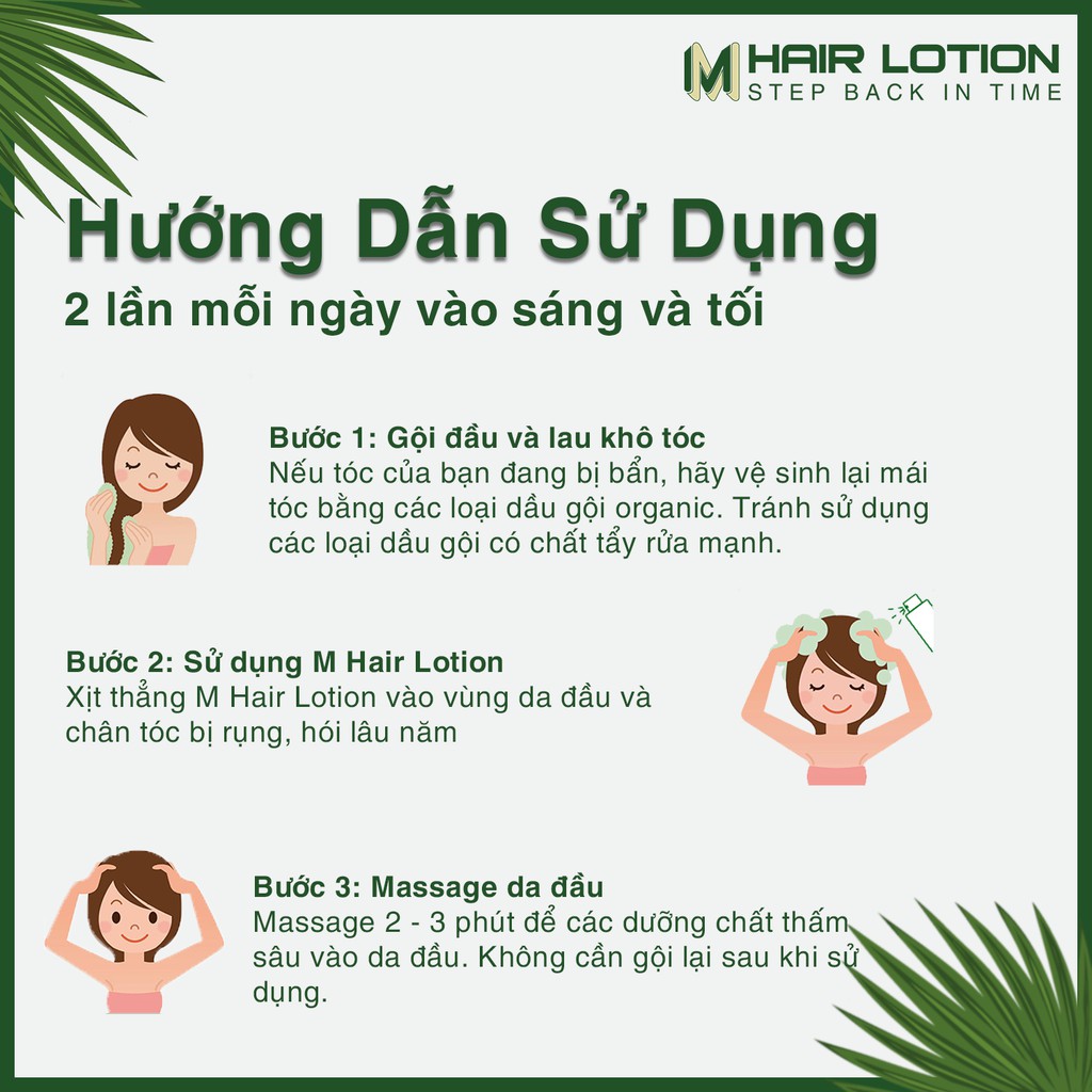 Tinh Dầu Mọc Tóc Nhanh M Hair Lotion 50ml | Ngăn Rụng Tóc | Không Dùng Với Tinh Dầu Bưởi Mọc Tóc Để Có Hiệu Quả Tốt Nhất | BigBuy360 - bigbuy360.vn