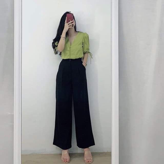 Quần dài nữ,Quần cull dài vải đũi siêu hot,kiểu dáng trẻ trung