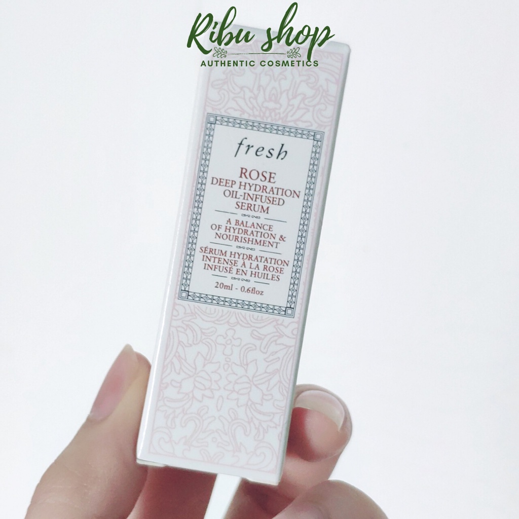 Tinh chất cấp ẩm sâu fresh Rose deep hydration oil-infused serum 20ml fullbox - Ribu shop