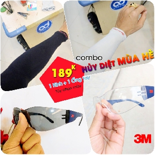[COMBO MÙA HÈ] ỐNG TAY CHỐNG NẮNG 3M + KÍNH 3M