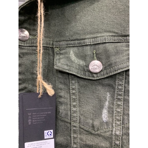 Áo khoác jeans nam bigsize ATOM <110kg