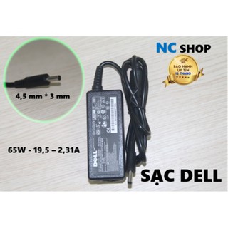 SẠC LAPTOP DELL 65W - 19,5V - 2,31A Chính hãng CAO CẤP. Chân kim nhỏ (4,5mm*3mm)