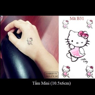 Hình xăm dán kitty B31