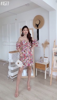 Đầm hoa mặc 2 kiểu