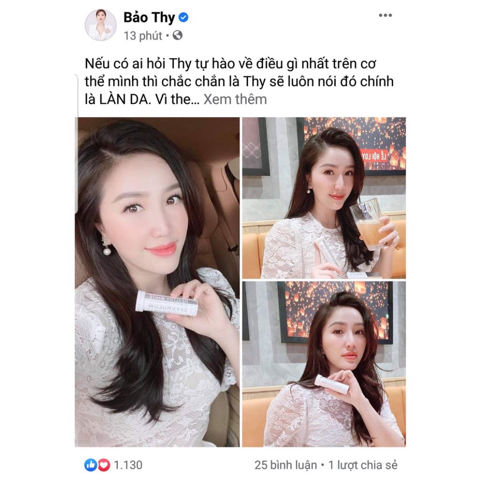 Viên Uống Trắng Da COSMEHEAL Healthy White Efferglow Làm Trắng-Chống Nắng-Tăng Đề Kháng-Hạn Chế Lão Hóa