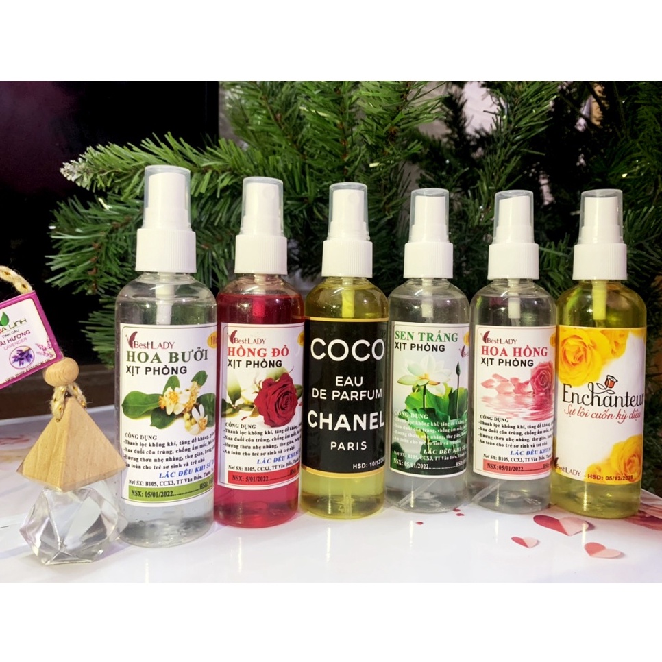 Một Chai Xịt Thơm  Và Xịt Thơm Phòng Hương Hoa Quả  BestLady 100ml: SẢ CHANH, QUẾ, BẠC HÀ...