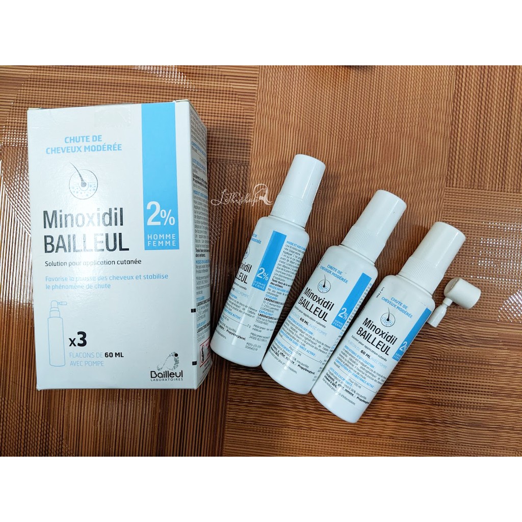 [Nội địa Pháp] Xịt MINOXIDIL - giảm rụng tóc ngăn ngừa hói, kích thích mọc tóc date 5_2024