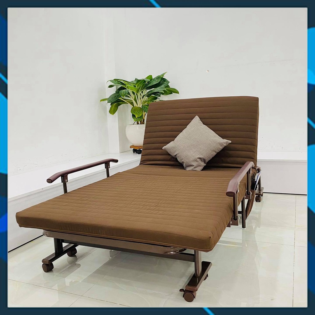 Giường xếp gọn, giường gấp gọn kiểu dáng Hàn Quốc SUMIKA-339, (rộng 90cm, dài 192cm, cao 31cm), tải 