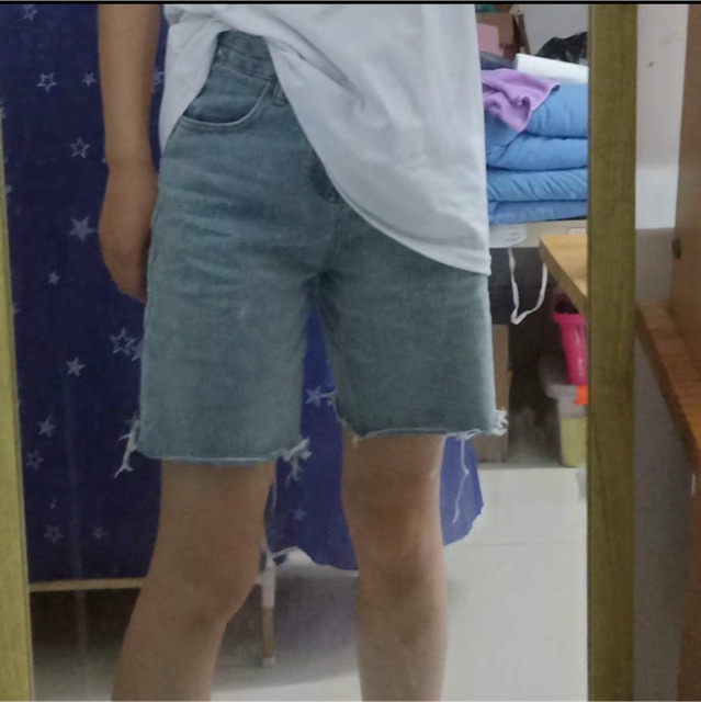 Sẵn_ Quần short jeans ống lửng