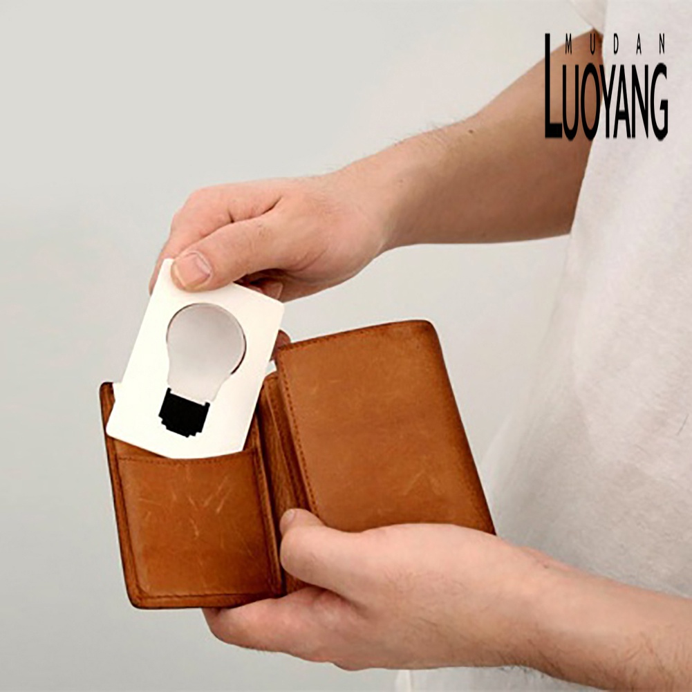 Thẻ Đèn Pin LED Mini Có Thể Gấp Gọn Bỏ Túi Tiện Dụng