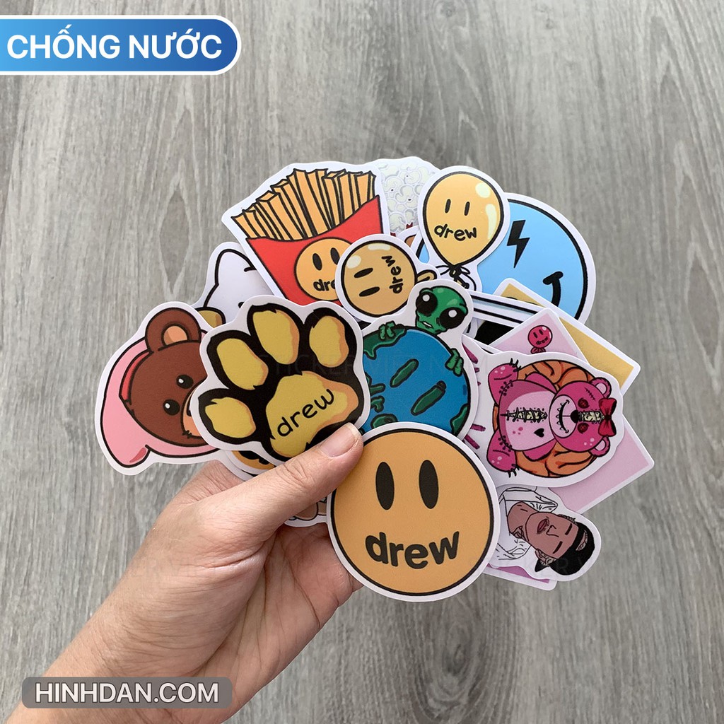 Hình Dán Drew Chống Nước Trang Trí Laptop, Máy tính, Nón Bảo Hiểm | Sticker Việt Nam