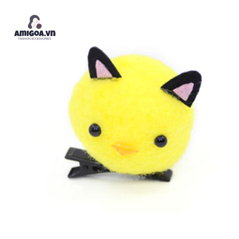 ✨✨ Kẹp Tóc Hình Gà Nhồi Bông Ba Chiều Màu Vàng Nhỏ Nhắn Dễ Thương Dành Cho Trẻ Em