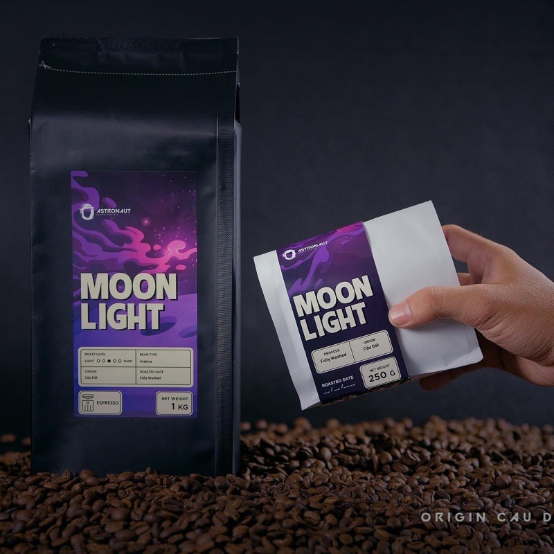 Cà phê nguyên chất MOON LIGHT - nhẹ nhàng với hương cam thoai thoải 100%Arabica
