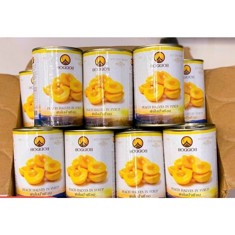 Đào ngâm Thái Lan hàng chuẩn loại 1- lon 820g