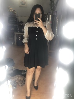 Đầm Tiệc Phối Voan Bigsize (Có Ảnh Thật)
