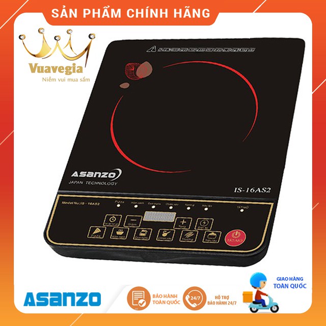 Bếp Điện Hồng Ngoại Asanzo IS-16AS2 ( Phím Nhấn) Chính Hãng