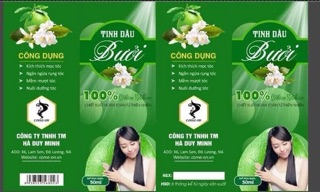 TINH DẦU BƯỞI VÀ TINH DẦU SẢ COME ON(nguyên chất 100%)