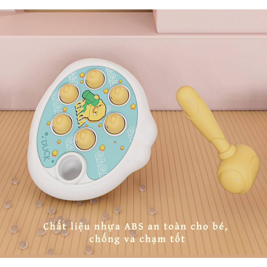 Đồ chơi đập chuột cho bé, bộ trò chơi đập chuột trẻ em có nhạc và đèn siêu xinh