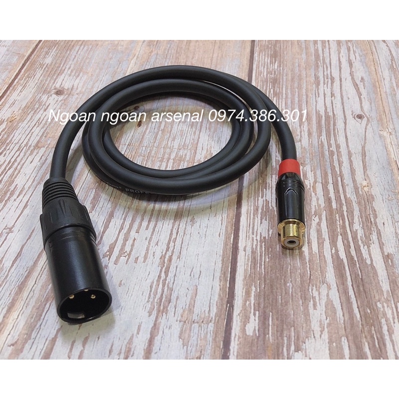 Dây tín hiệu canon XLR đực ra hoa sen rca Av đực hoặc cái hàng chất lượng. Nhận thiết kế theo yêu cầu ❤️