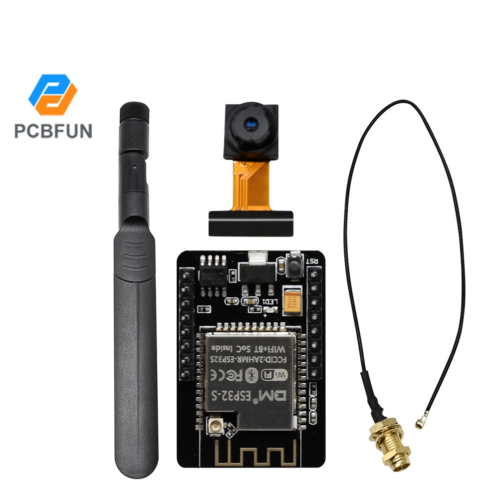 Bảng mạch PCBFUN phát triển Wifi bluetooth Esp32-Cam + ăng ten Ov2640