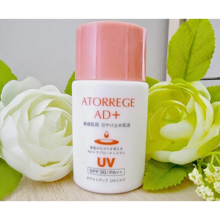 Atorrege AD+ White Up UV Milk - Sữa chống nắng dưỡng ẩm SPF30 PA++ (35ml): dùng được cho trẻ em