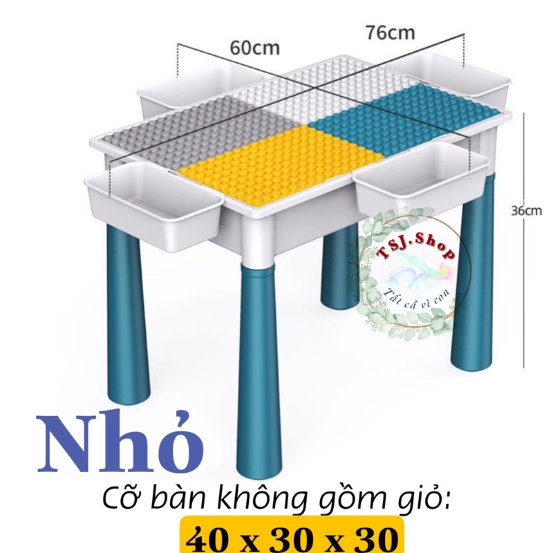 [Loại TO] Bàn xếp hình Lego đa năng thông minh cho bé phát triển trí tuệ