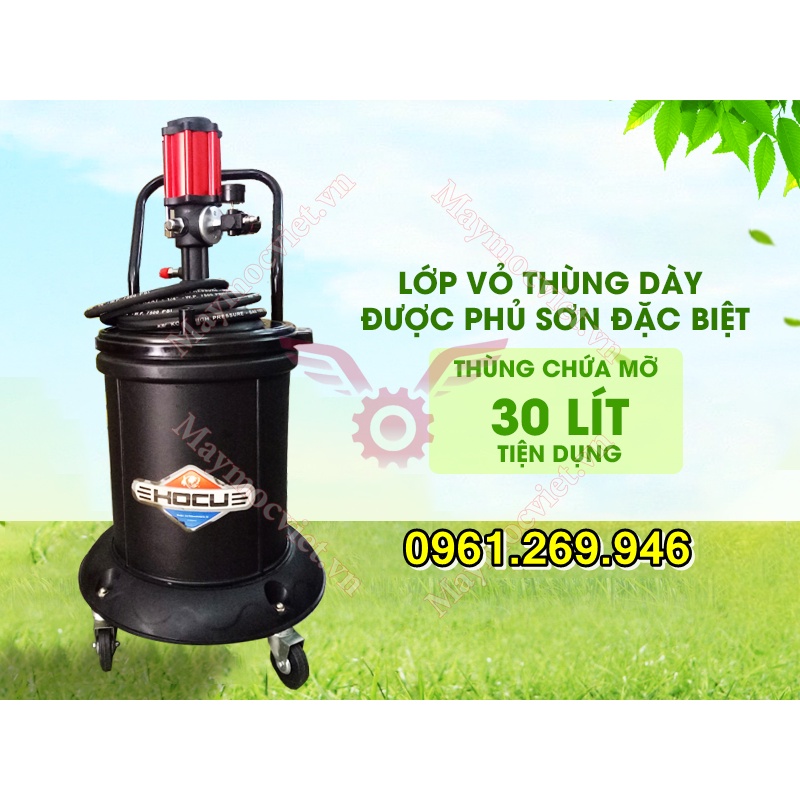 Máy bơm mỡ khí nén 30L Kocu GZ-200