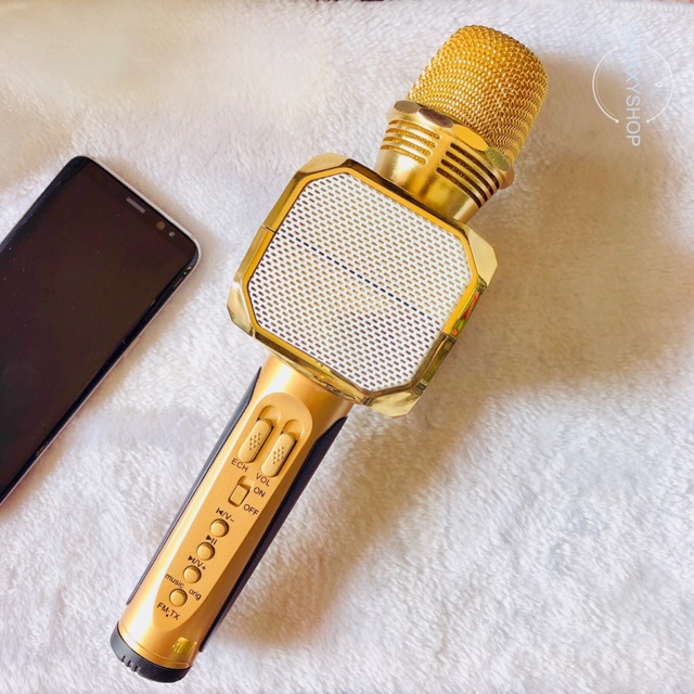 Míc hát bluetooth SD10 - cao cấp - âm vang - mic karaoke không dây kèm loa nghe nhạc