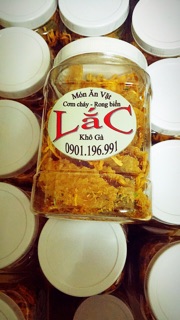 Combo 7 hủ cơm cháy lắc khô gà (kèm video)