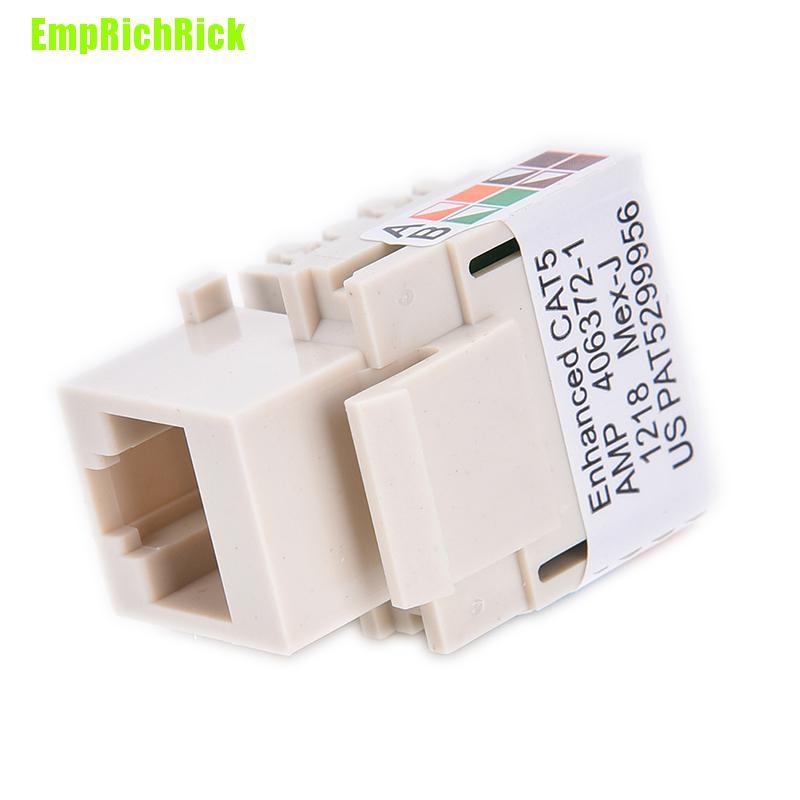 Jack Nối Mạng Cat5 Rj45 Cat5 Màu Trắng