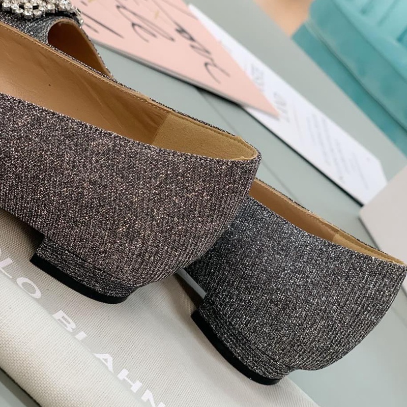 Giày Búp Bê Da Cừu Đính Đá 2 / 5 / 7 / 10cm Phong Cách Cổ Điển Dành Cho Nữ