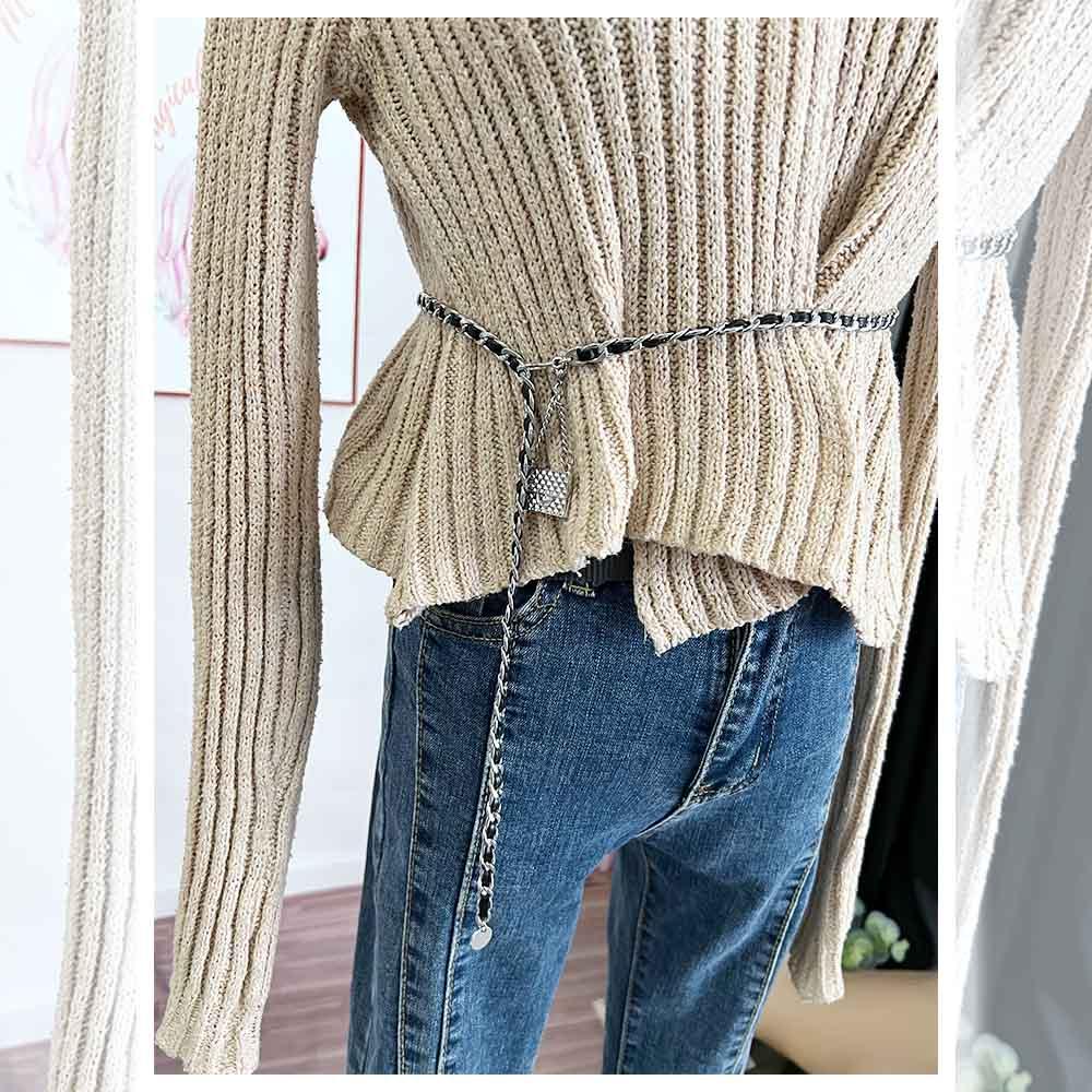 Dây Xích Đeo Hông Bằng Da PU Điều Chỉnh Được Phong Cách Punk Cá Tính