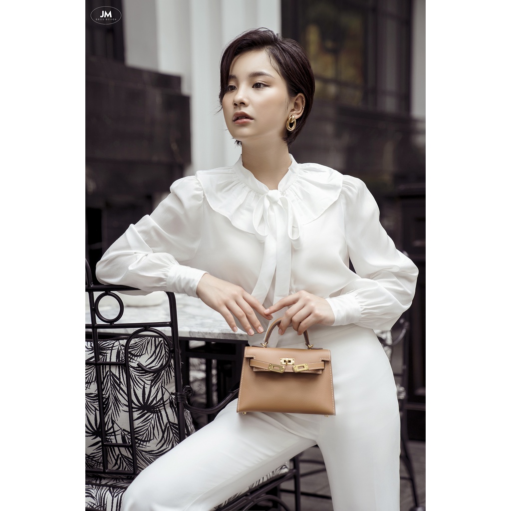 Áo JM Dress Desgin sơ mi cổ bèo 2S04.2204K