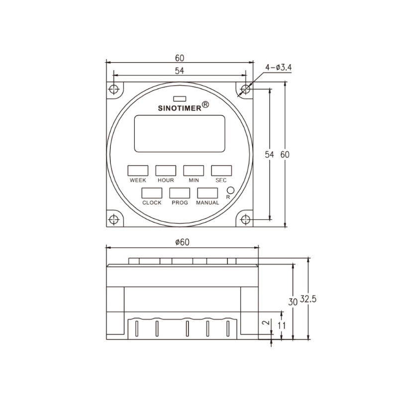 Công Tắc Hẹn Giờ Kỹ Thuật Số Tự Động Nev TM618s Hẹn Giờ 7 Ngày
