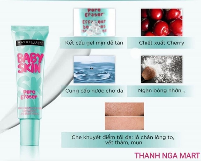 KEM LÓT MAYBELINE BABY SKIN DẠNG GEL