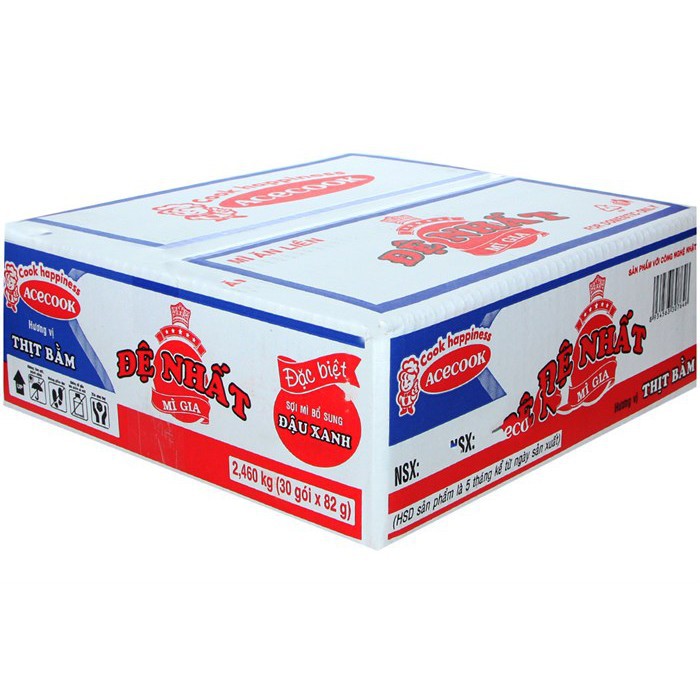 THÙNG 30 GÓI MÌ ĐỆ NHẤT THỊT BẰM/ TÔM CHUA CAY | BigBuy360 - bigbuy360.vn