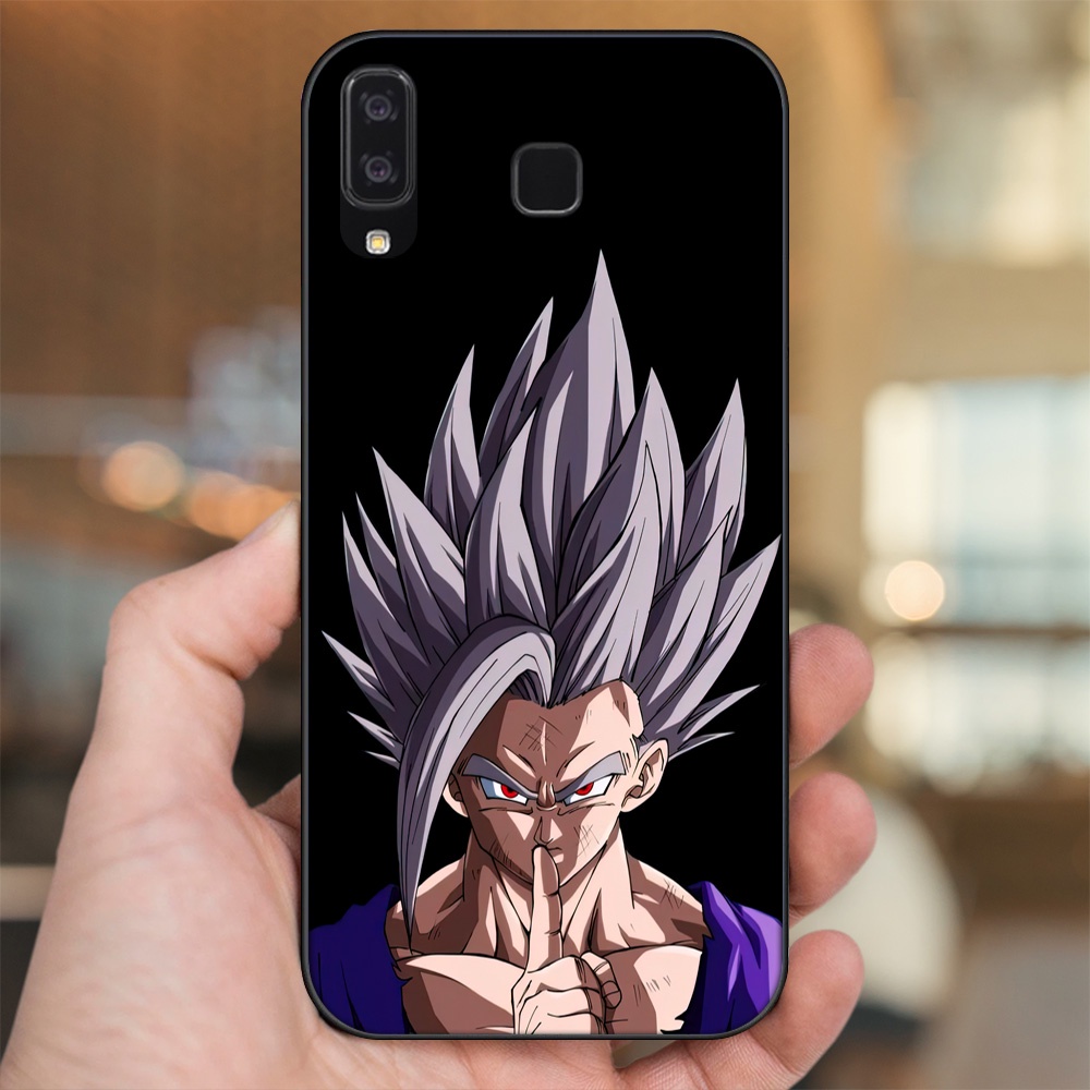 Ốp lưng Samsung A8 Star viền đen in hình Gohan Dragon Ball