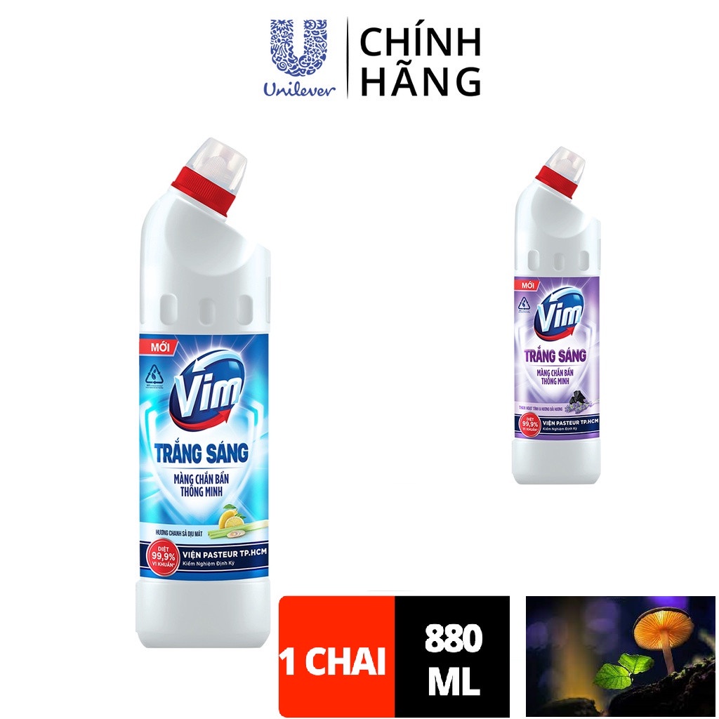 Gel Tẩy Rửa Vim Trắng Sáng Chai 880Ml ( Hàng Khuyến Mãi )