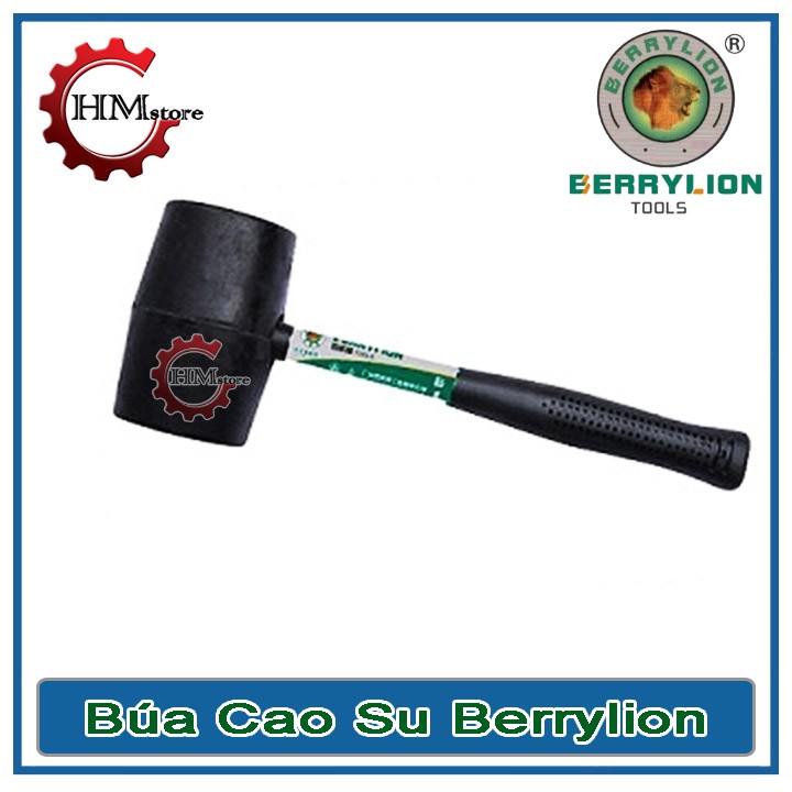 Búa cao su cán sắt Berrylion 500g 300g 700g - Búa đầu cao su