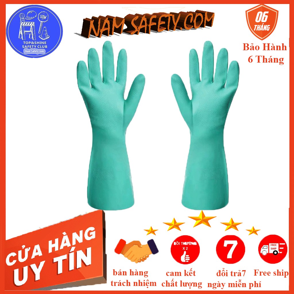 Găng tay cao su natrile ,găng tay cao su không bột ,không gây kích ứng da ,chống dung môi hóa chất