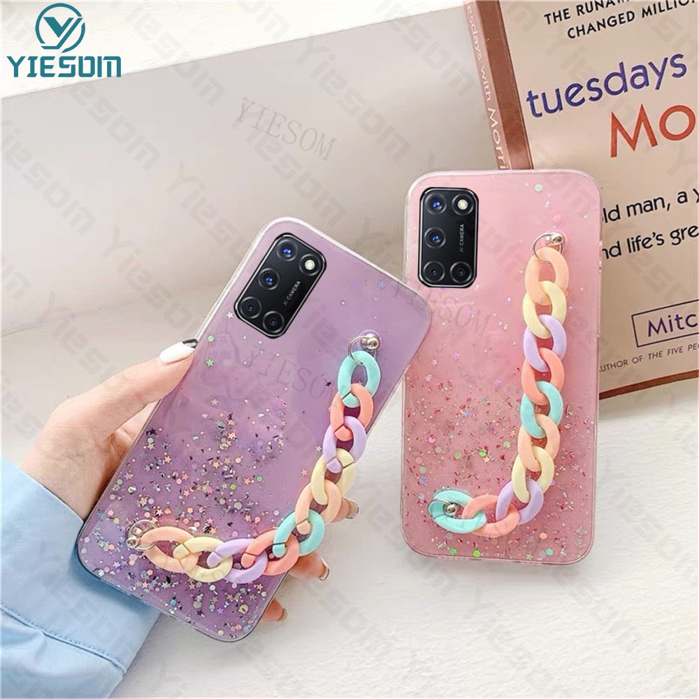 Ốp Điện Thoại Silicone Mềm Trong Suốt Màu Cầu Vồng Cho OPPO A92 52 72 91 31 59 2020 A12 5S 7 11K 3S 1K 59 37 83 F1S