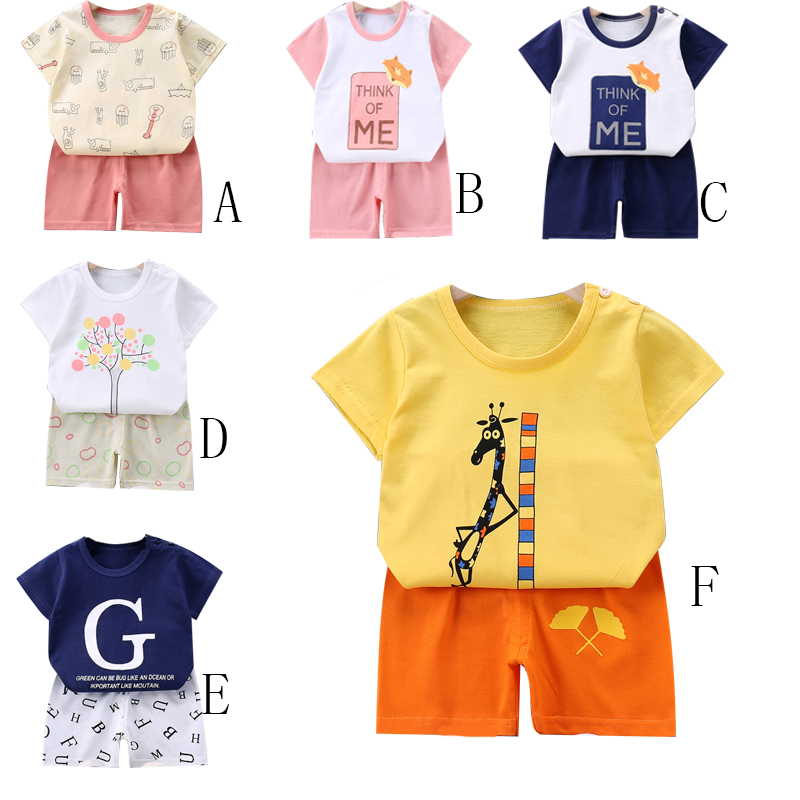 Set Áo Thun Ngắn Tay Và Quần Short Thời Trang Hàn Quốc Mới Cho Bé
