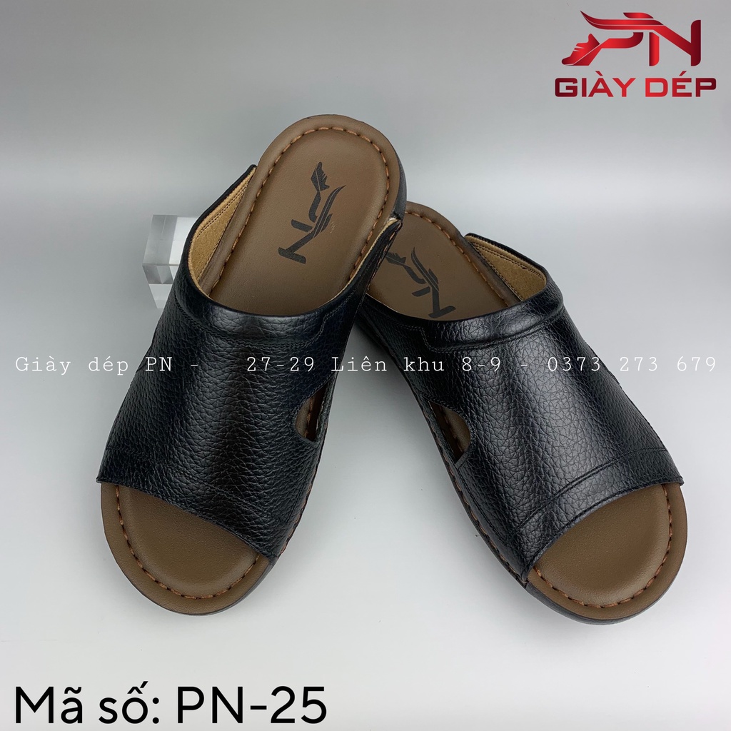 Dép sapo nam da bò cao cấp PN-25