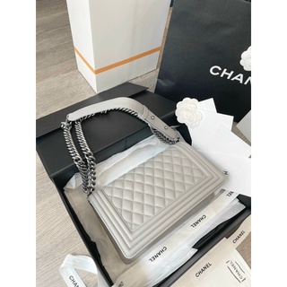 Túi X boy khoá bạc ô trám fullbox