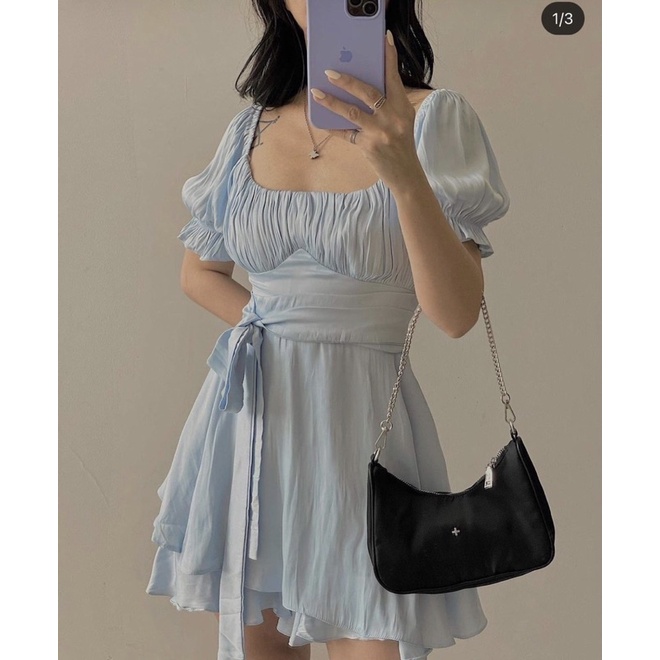 JUMPSUIT XANH THẮT NƠ (TH)