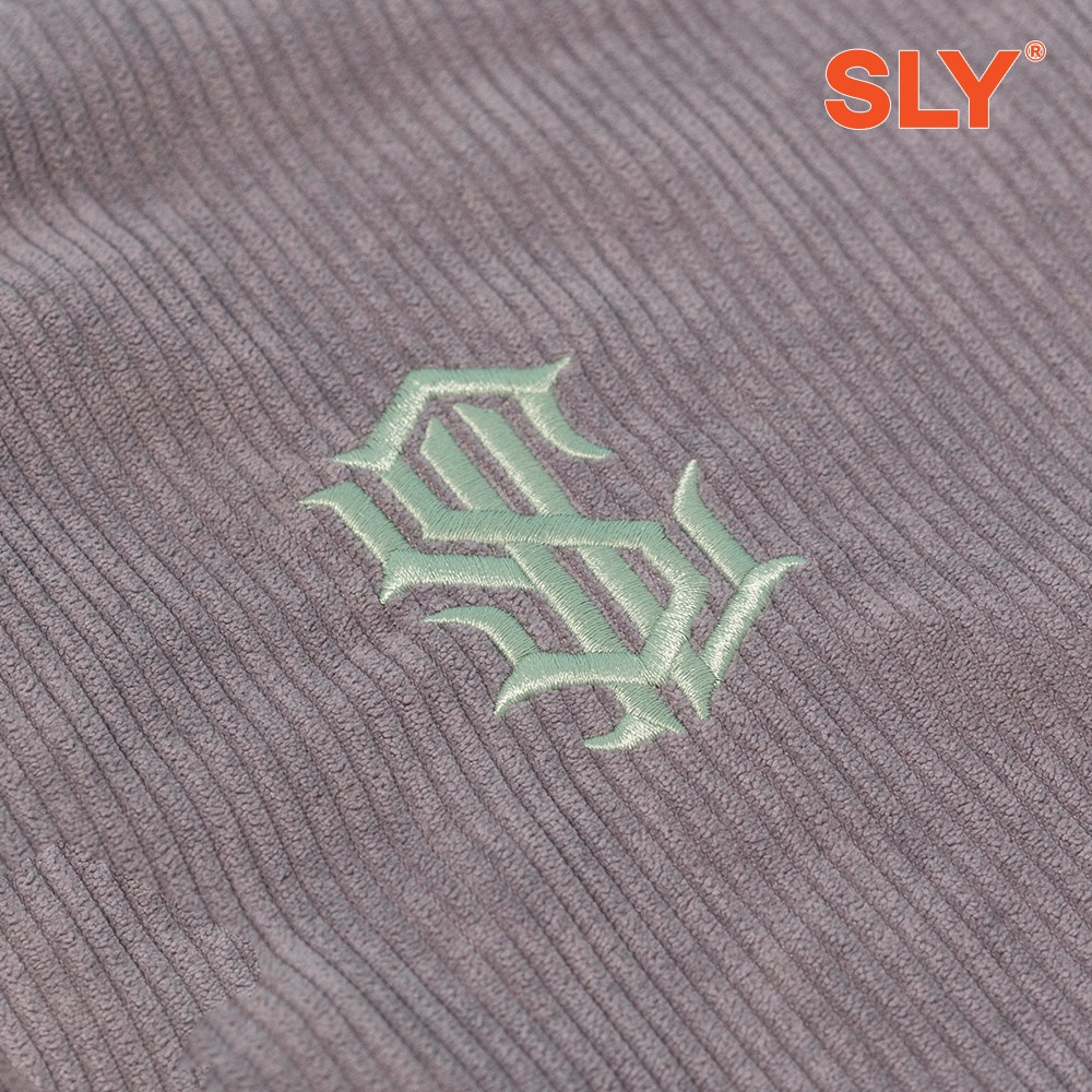 Áo khoác vải gân Corduroy SLY màu Xám