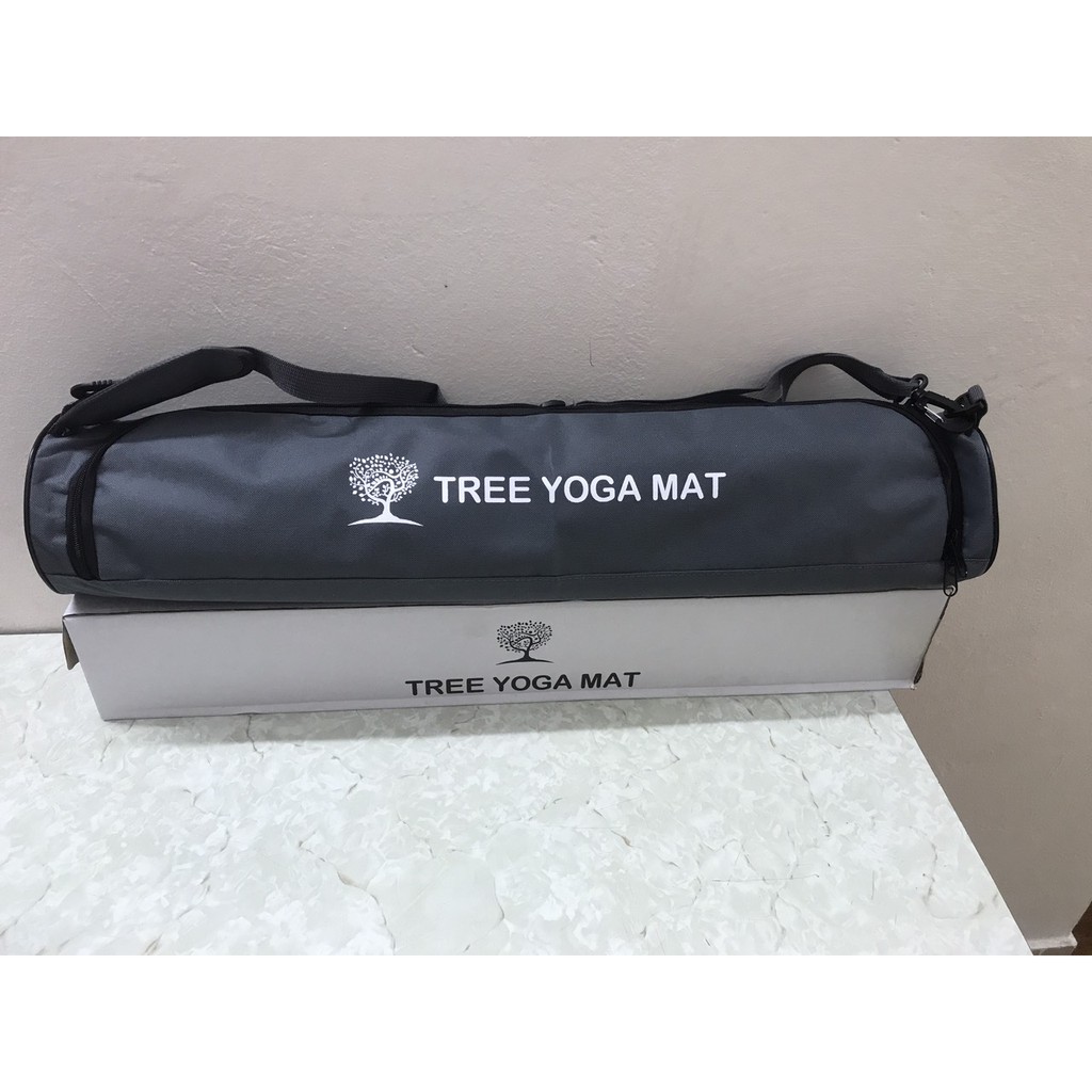 Thảm tập yoga Tree Yoga mẫu mới hoa văn độc đáo Kèm túi + hộp chính hãng