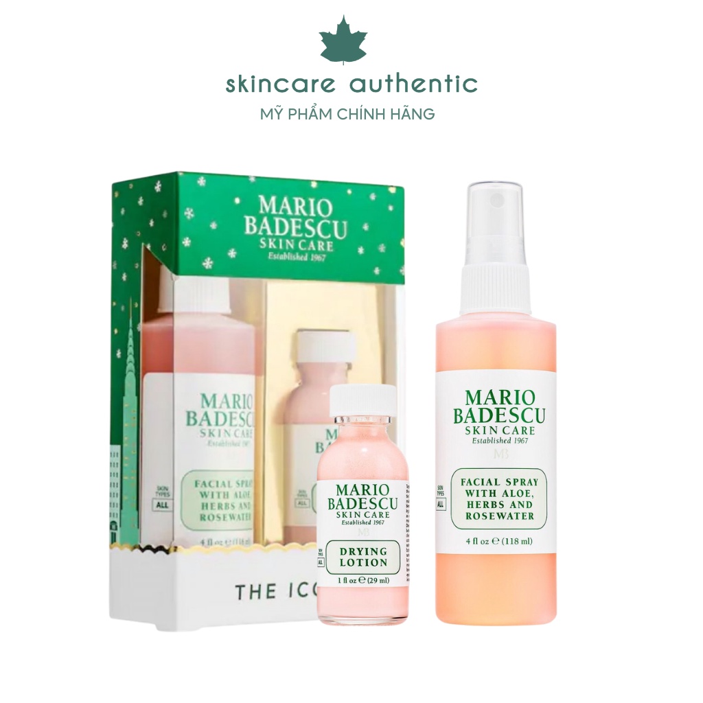 Sản Phẩm Mario Badescu Skin Care The Icons Dành Cho Da Mụn (118ml- 29ml