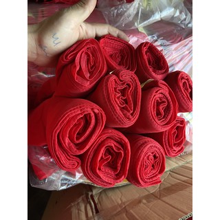 KHĂN QUÀNG ĐỎ MAY VIỀN ĐỦ XỊN 1.8M