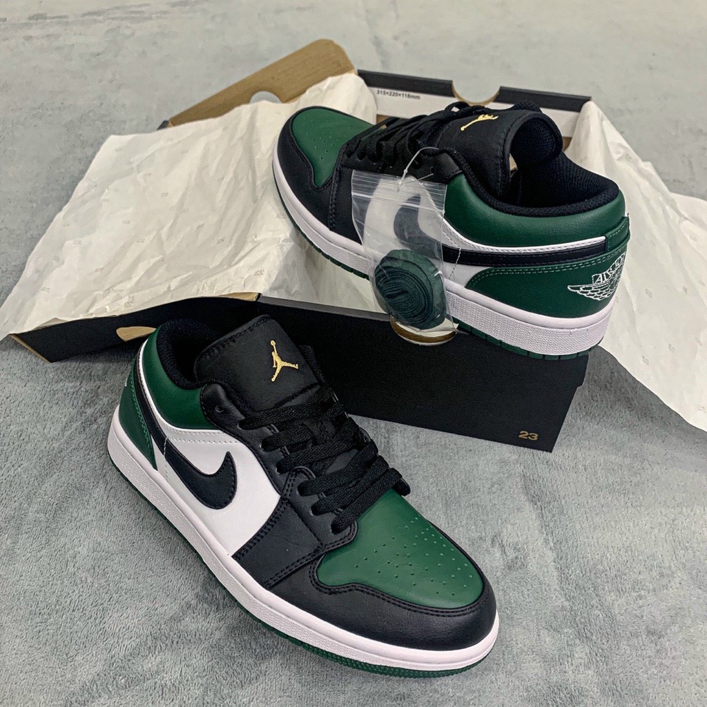 [KELLY SNEAKERS] Giày Thể Thao Sneaker Jordan 1 Low &quot;Green Toe&quot; - Bản Cao Cấp (Ảnh Thật + Hàng Sẵn)